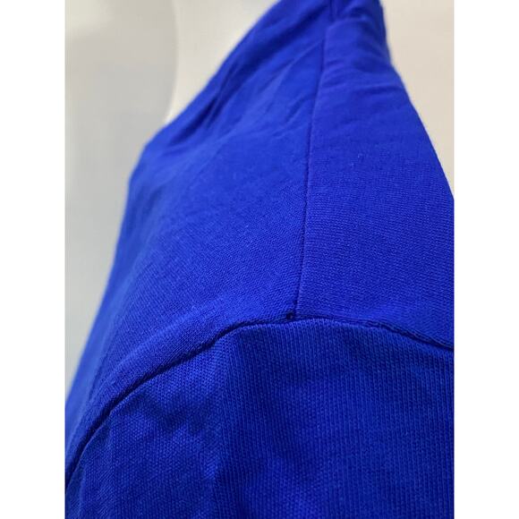 Polo Ralph Lauren Blue T-Shirt Large 22x28 Pink Embroidered Logo Chest Tag - Picture 7 of 7